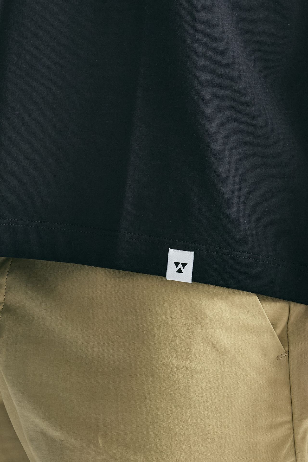T-shirt in cotone nero men Woc - 5