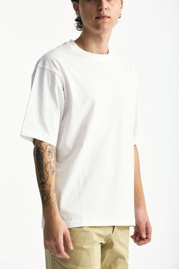 T-shirt in cotone bianco men Woc