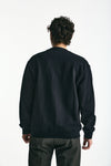 Felpa cardigan in cotone nero men Woc - 3
