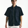 Camicia mezza manica blu men Woc - 7
