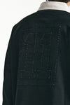 Polo in cotone nero lavato men Woc - 8