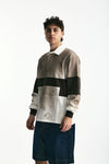 Polo in coton marrone e bianco men Woc - 4