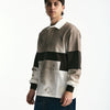 Polo in coton marrone e bianco men Woc - 7