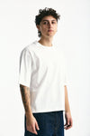 T-shirt in cotone bianco men Woc - 3