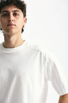 T-shirt in cotone bianco men Woc - 6
