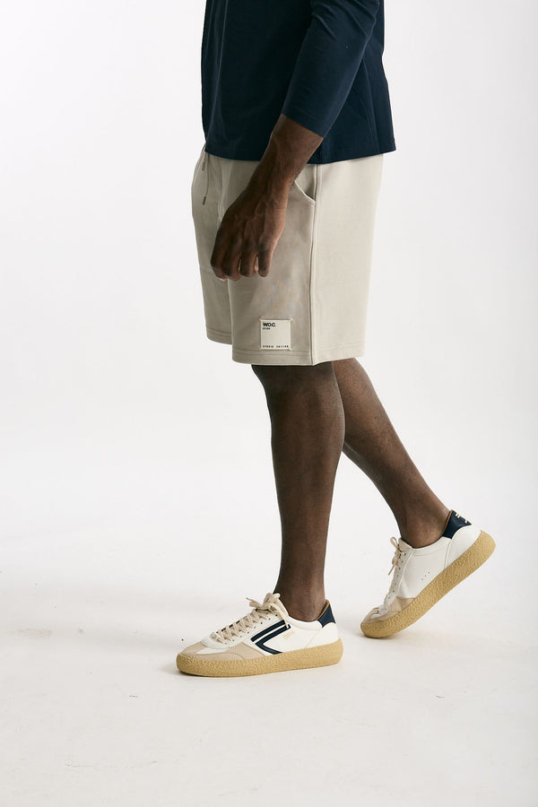 Bermuda felpa in cotone beige men Woc