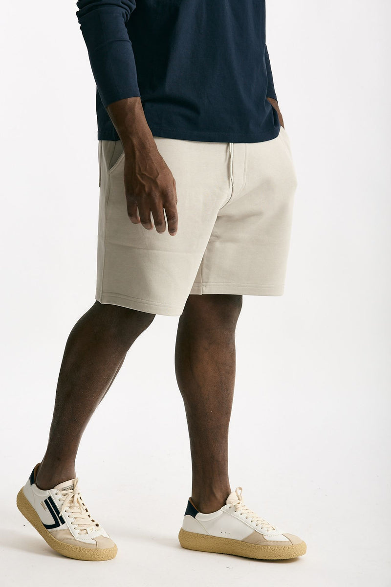 Bermuda felpa in cotone beige men Woc - 4