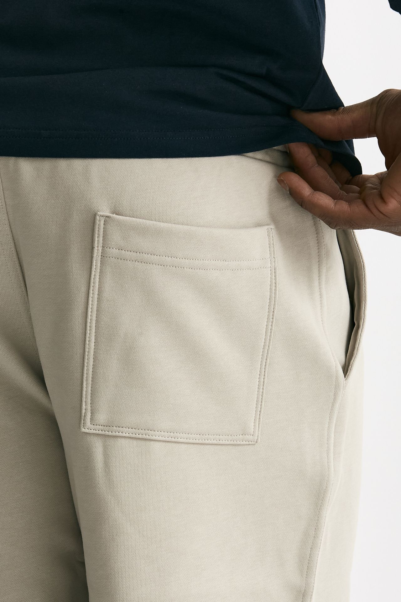 Bermuda felpa in cotone beige men Woc - 8