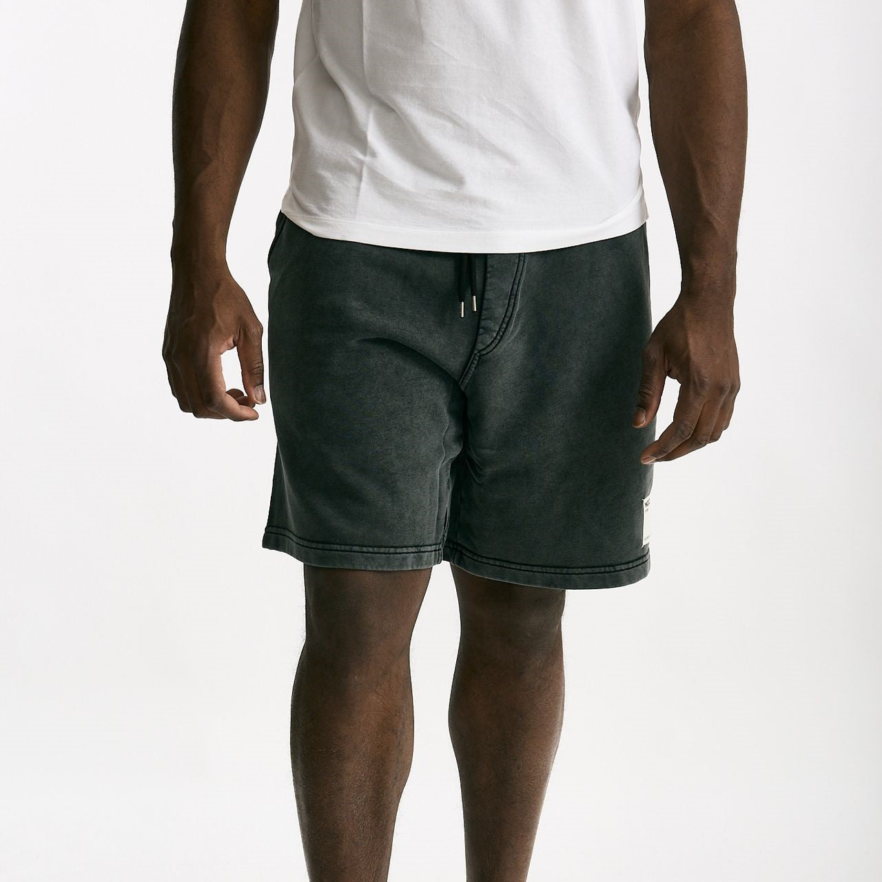 Bermuda felpa in cotone grigio men Woc - 9