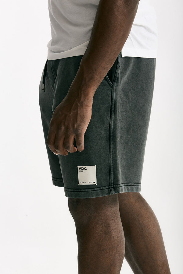 Bermuda felpa in cotone grigio men Woc