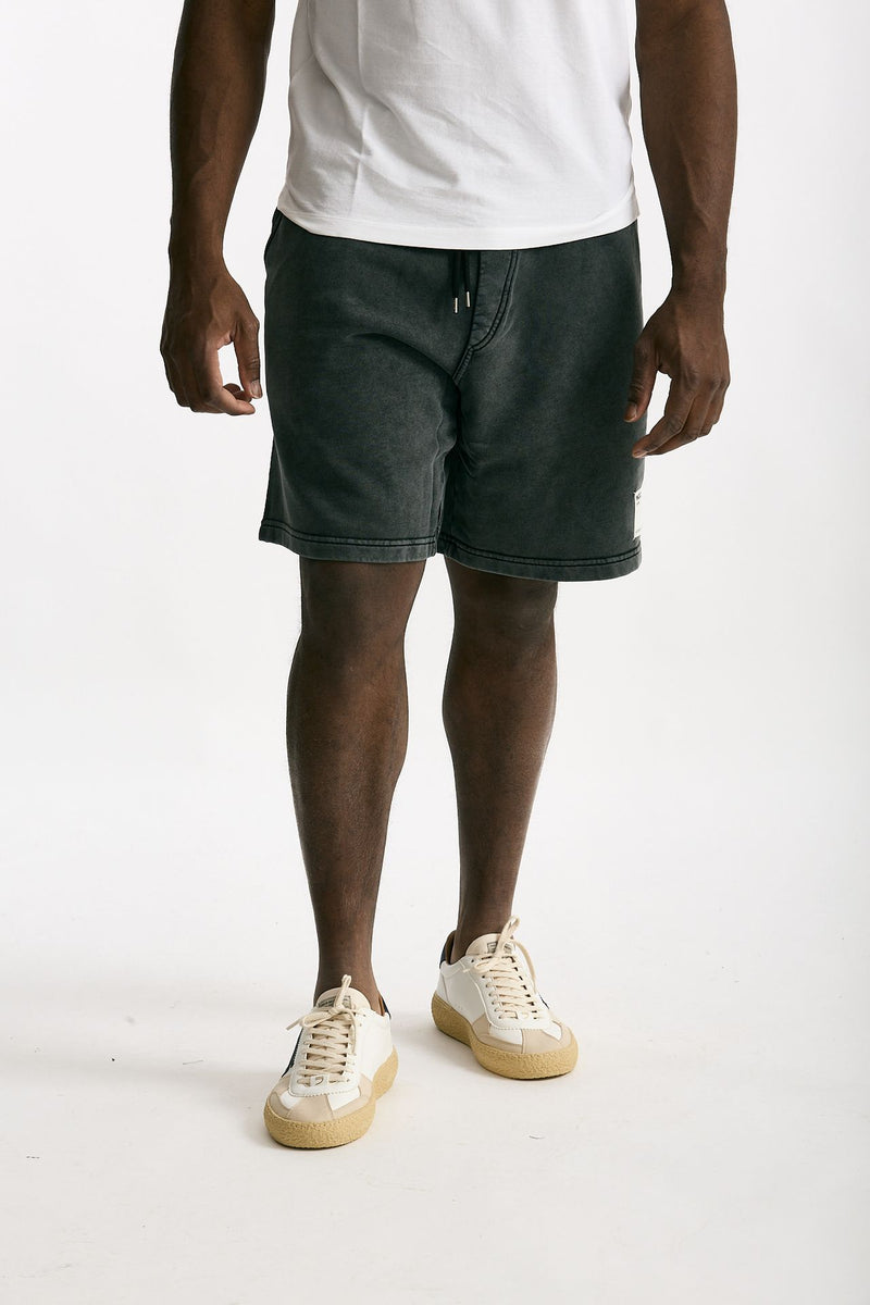 Bermuda felpa in cotone grigio men Woc - 2