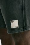 Bermuda felpa in cotone grigio men Woc - 7