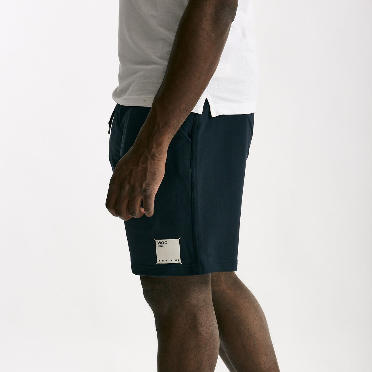 Bermuda felpa in cotone blu men Woc - 9
