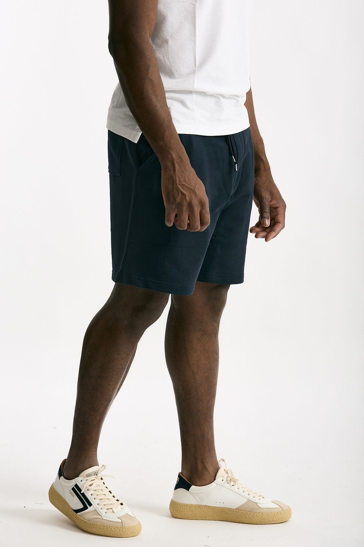Bermuda felpa in cotone blu men Woc - 4