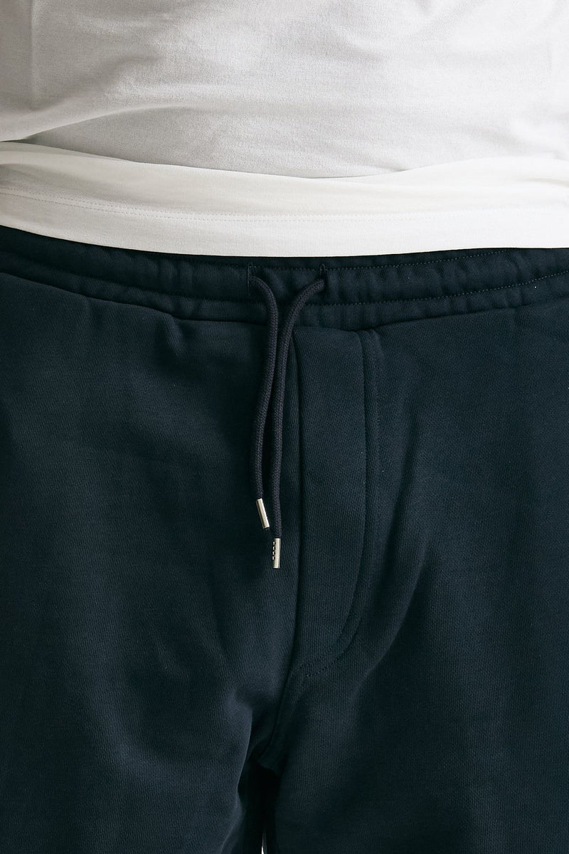 Bermuda felpa in cotone blu men Woc - 5