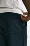 Bermuda felpa in cotone blu men Woc - 8