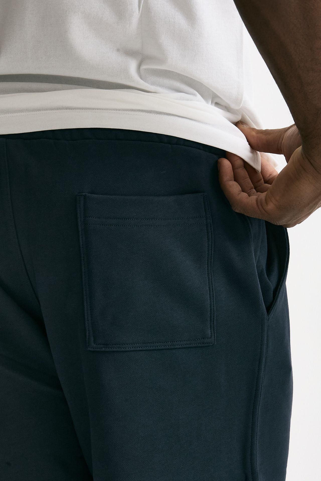 Bermuda felpa in cotone blu men Woc - 8