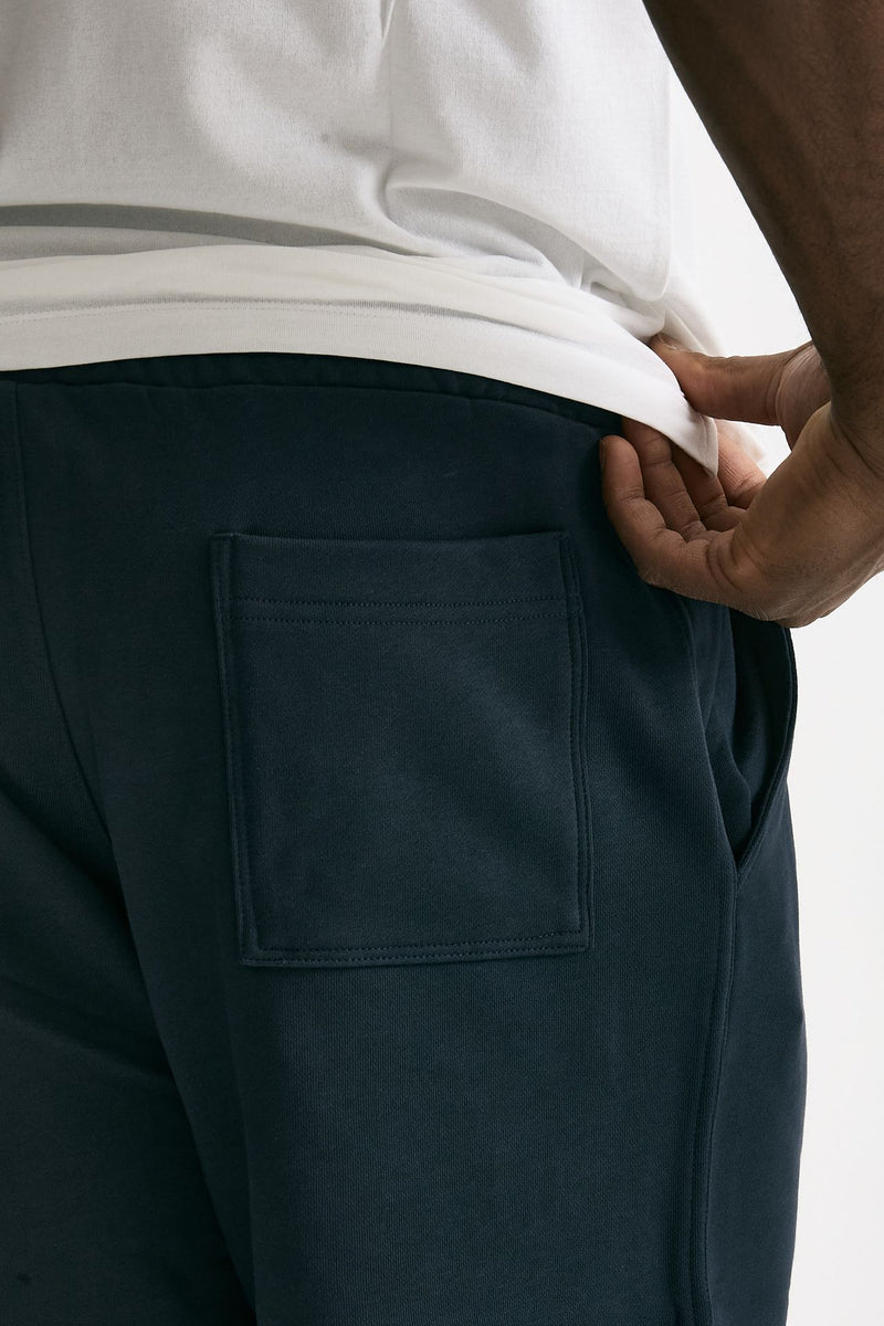 Bermuda felpa in cotone blu men Woc - 8