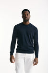 Maglia girocollo in cotone blu men Zanone - 2