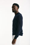 Maglia girocollo in cotone blu men Zanone - 1