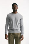 Maglia girocollo in cotone grigio men Zanone - 2