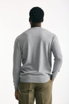 Maglia girocollo in cotone grigio men Zanone - 4