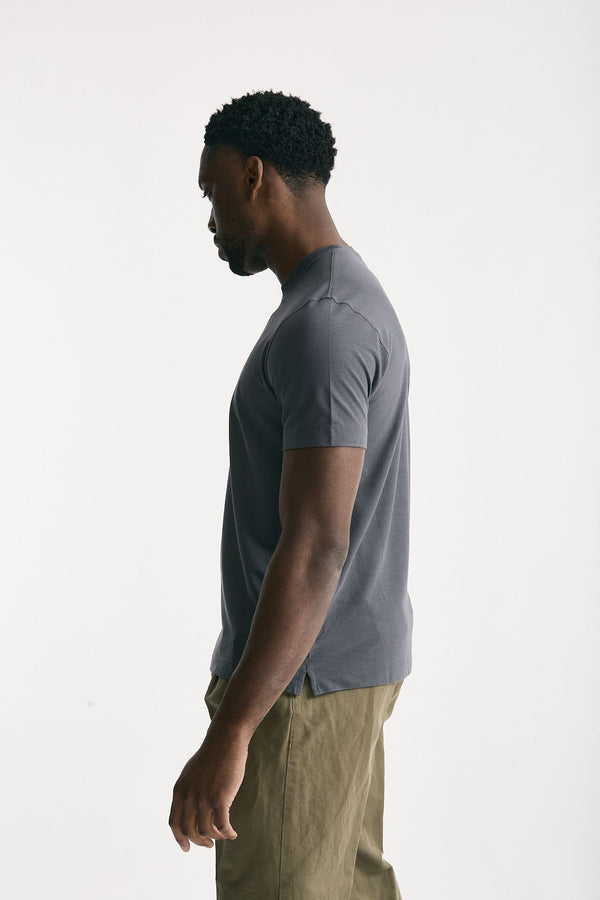 T shirt Icecotton in cotone grigio men Zanone