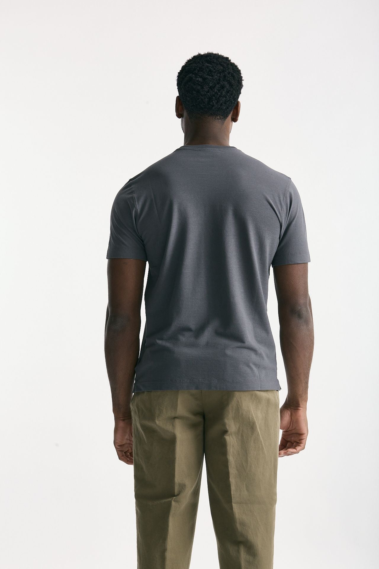 T shirt Icecotton in cotone grigio men Zanone - 3