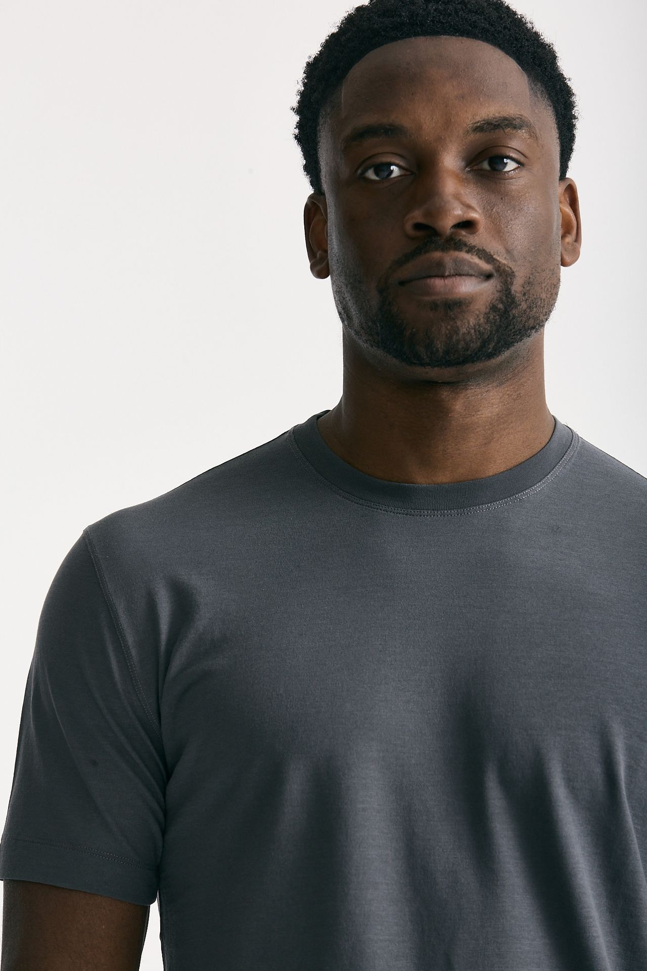 T shirt Icecotton in cotone grigio men Zanone - 5