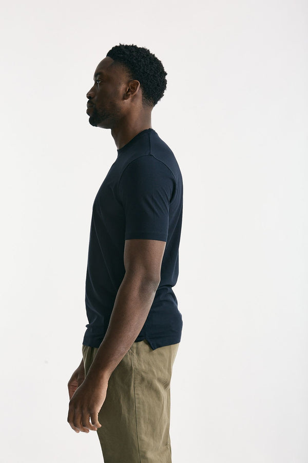 T shirt Icecotton in cotone blu men Zanone