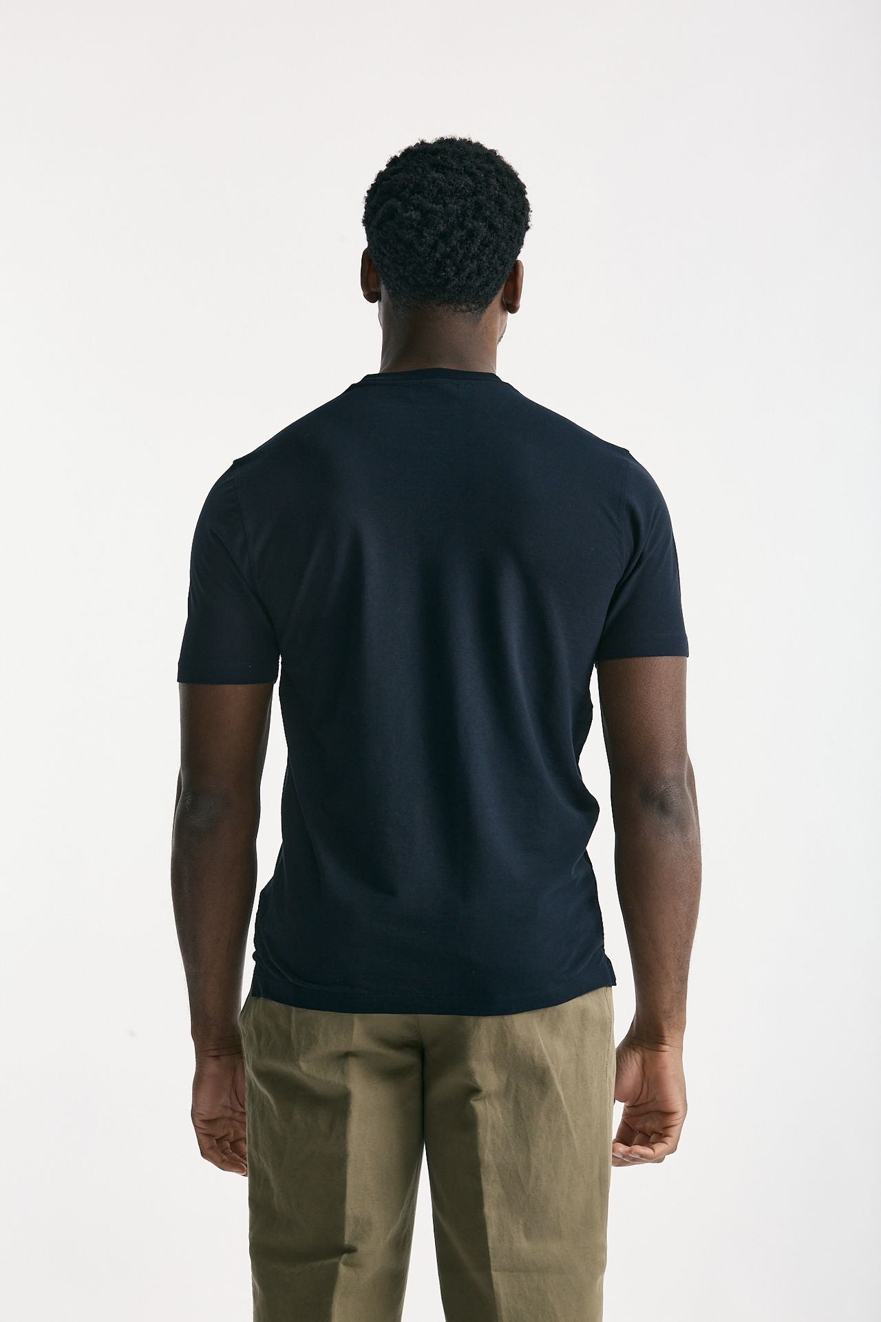 T shirt Icecotton in cotone blu men Zanone - 3