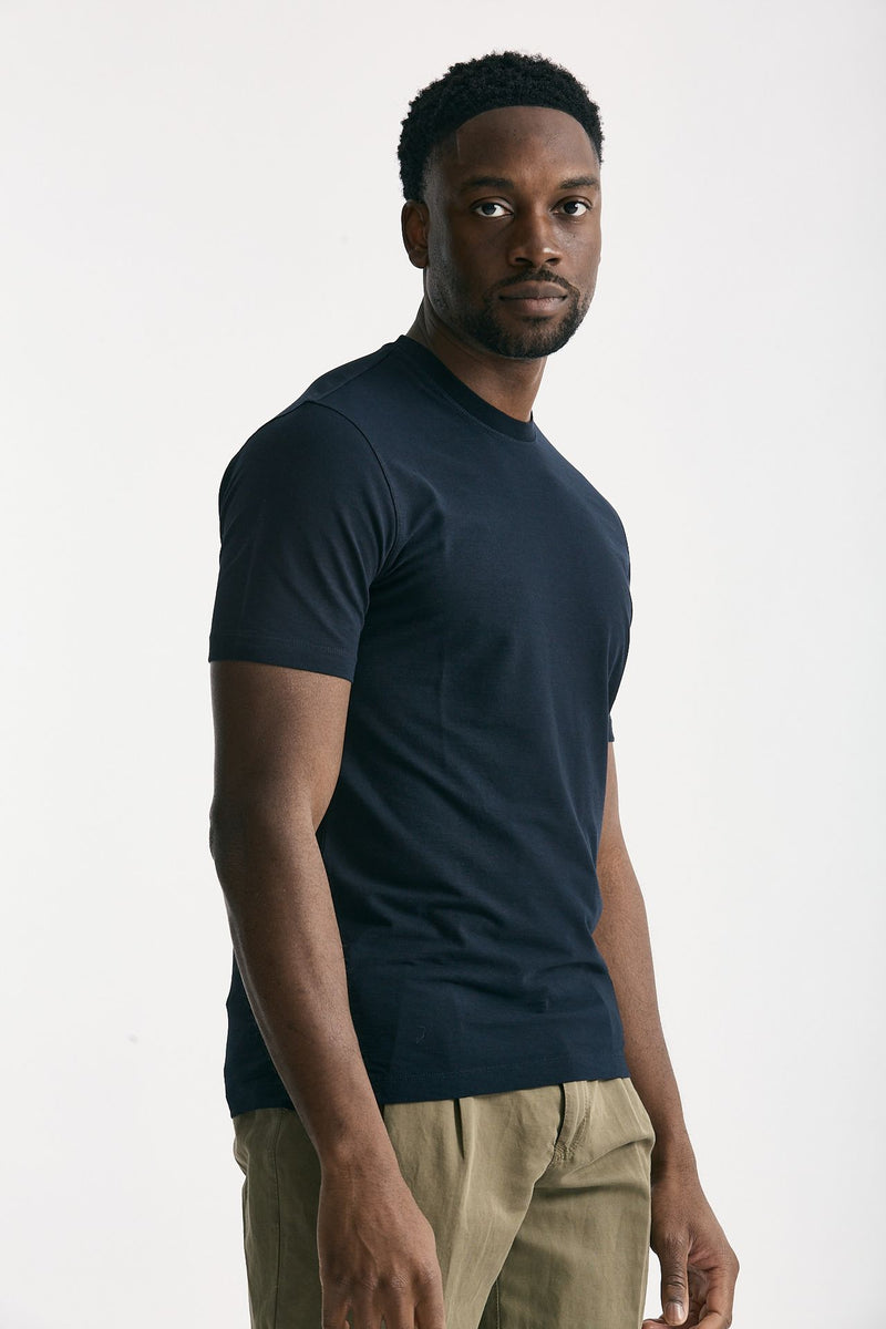 T shirt Icecotton in cotone blu men Zanone - 4