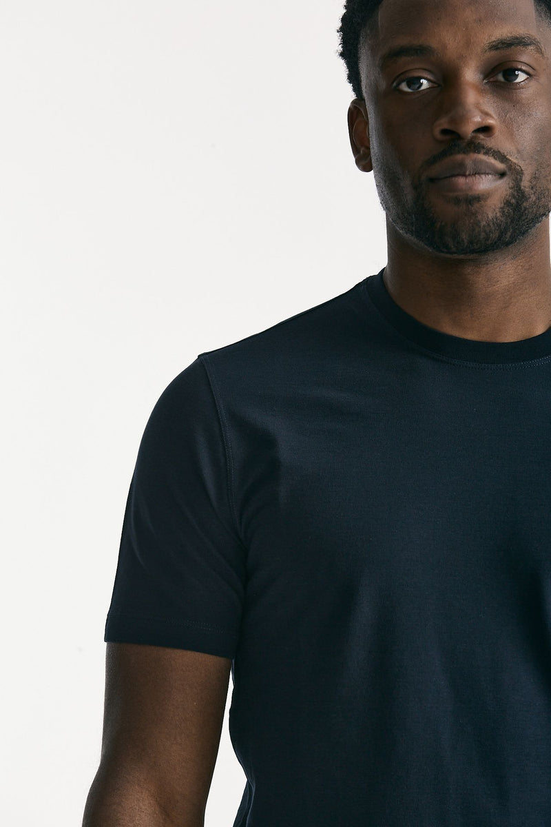 T shirt Icecotton in cotone blu men Zanone - 5