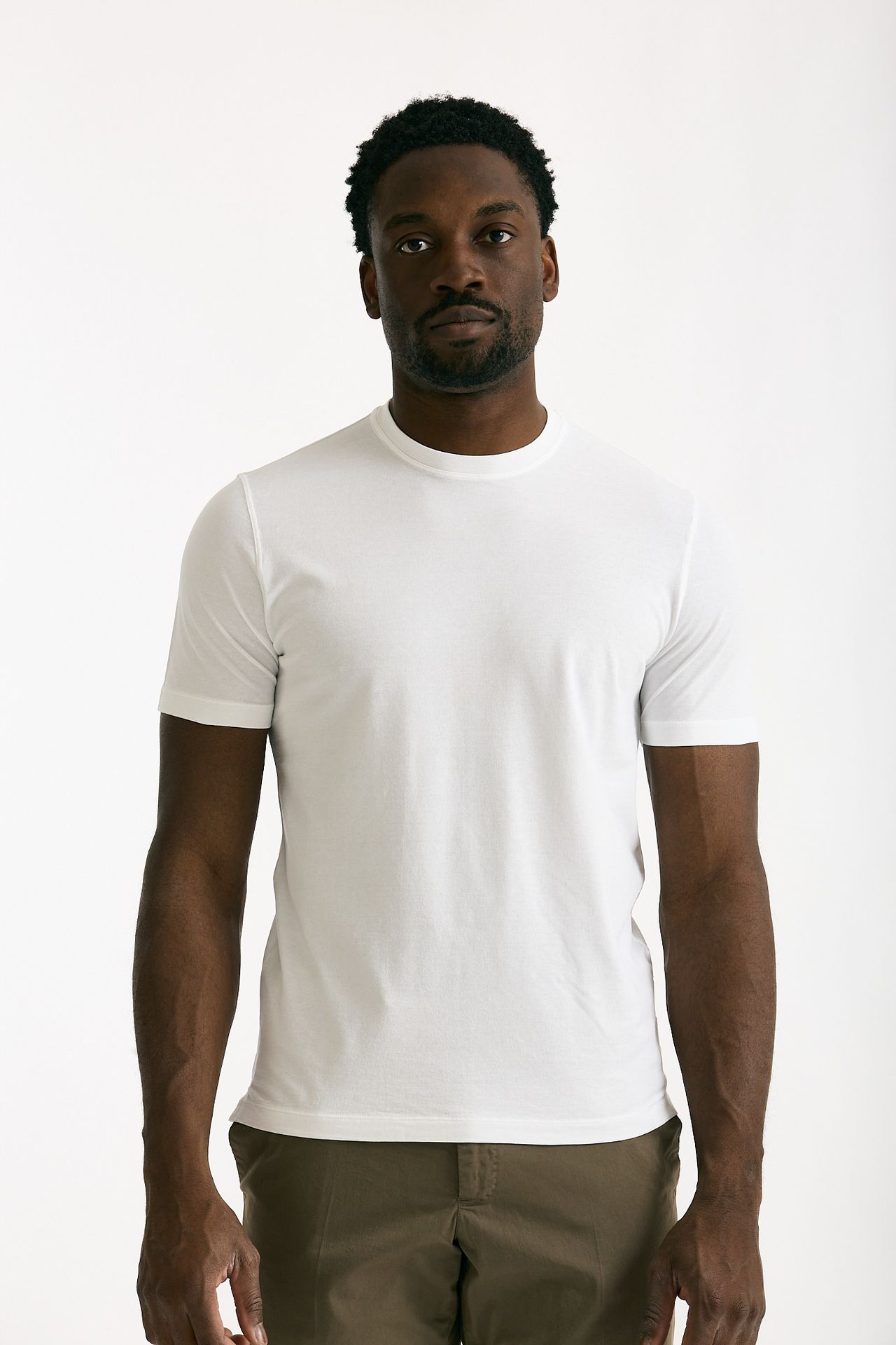 T shirt in cotone bianco Icecotton men Zanone - 2