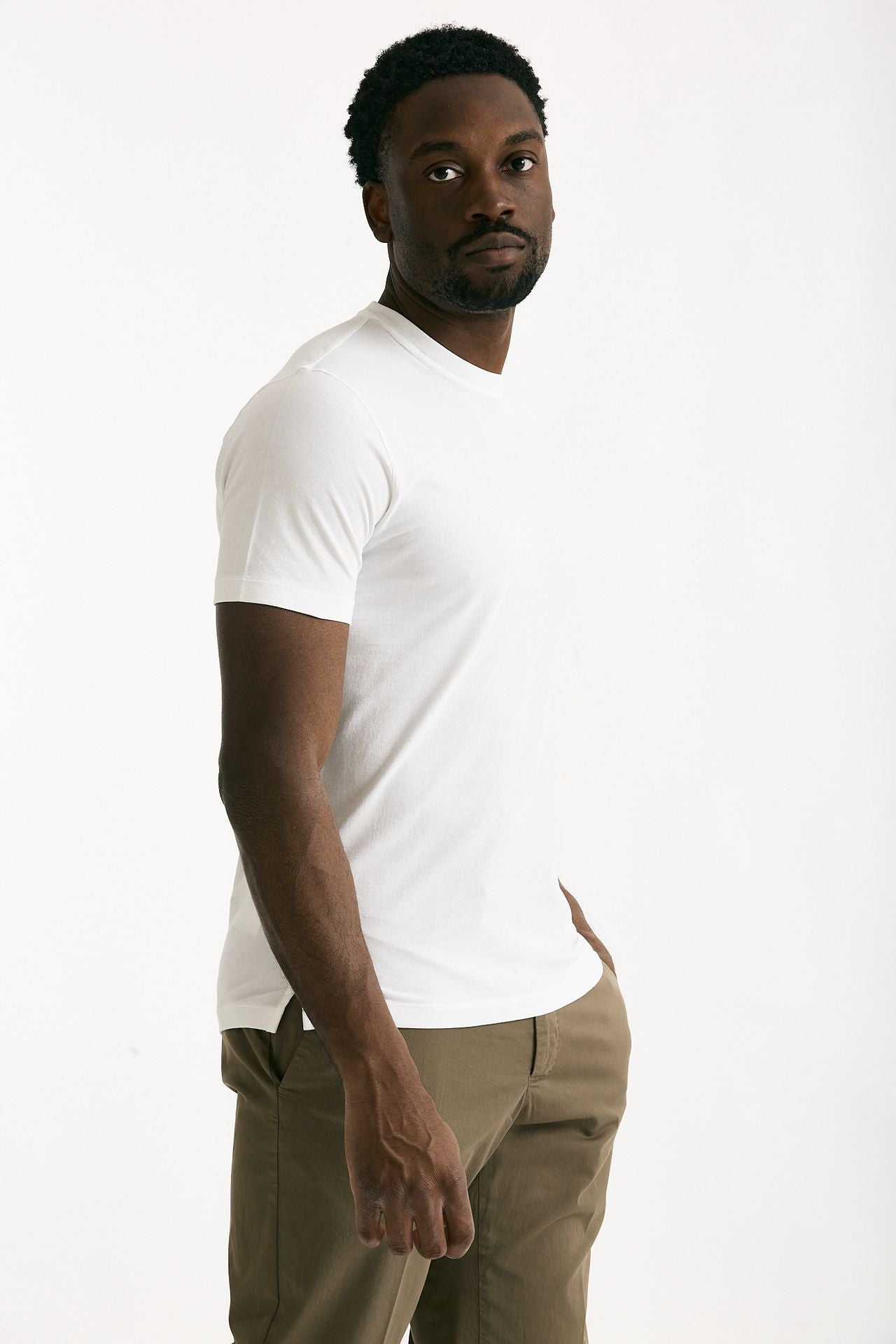 T shirt in cotone bianco Icecotton men Zanone - 4