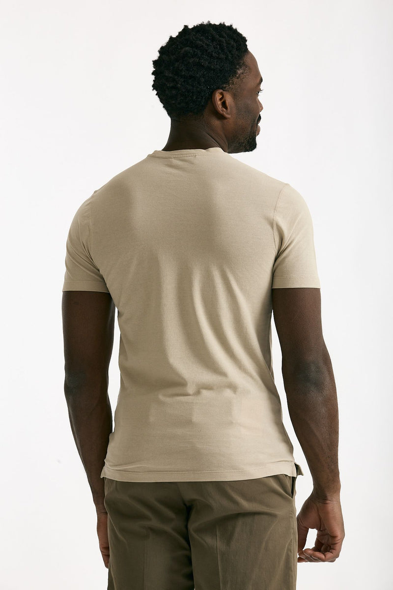 T shirt in cotone beige Icecotton men Zanone - 3