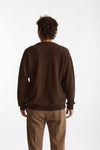 Maglia in lana marrone Scollo a V men Atomo factory - 3