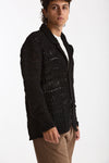 Cardigan in lana e poliammide nero men Atomo factory - 2