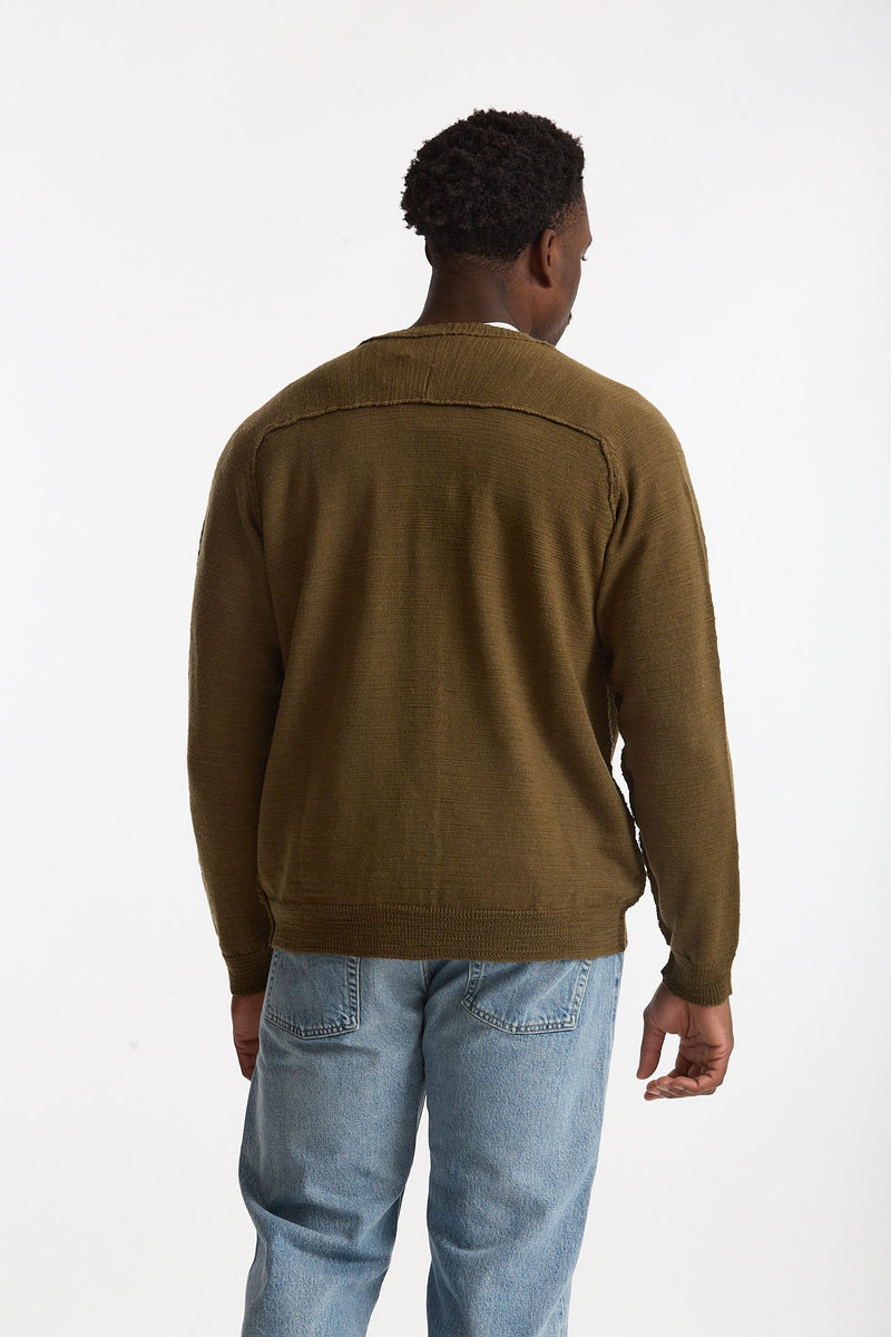 Cardigan in lana verde men Atomo factory - 3