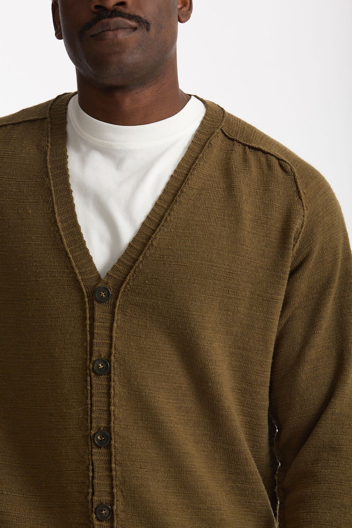 Cardigan in lana verde men Atomo factory - 5