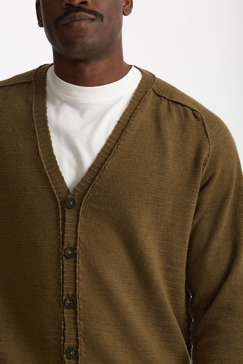 Cardigan in lana verde men Atomo factory - 5