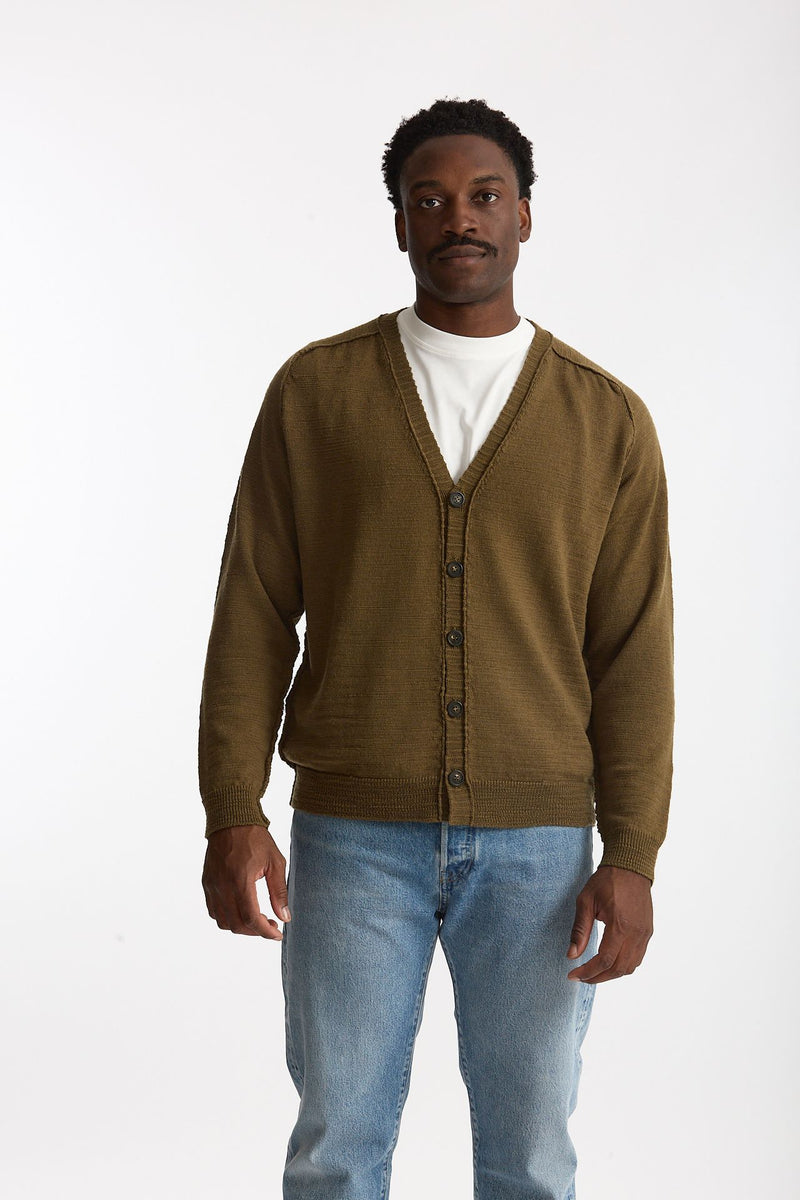 Cardigan in lana verde men Atomo factory - 2