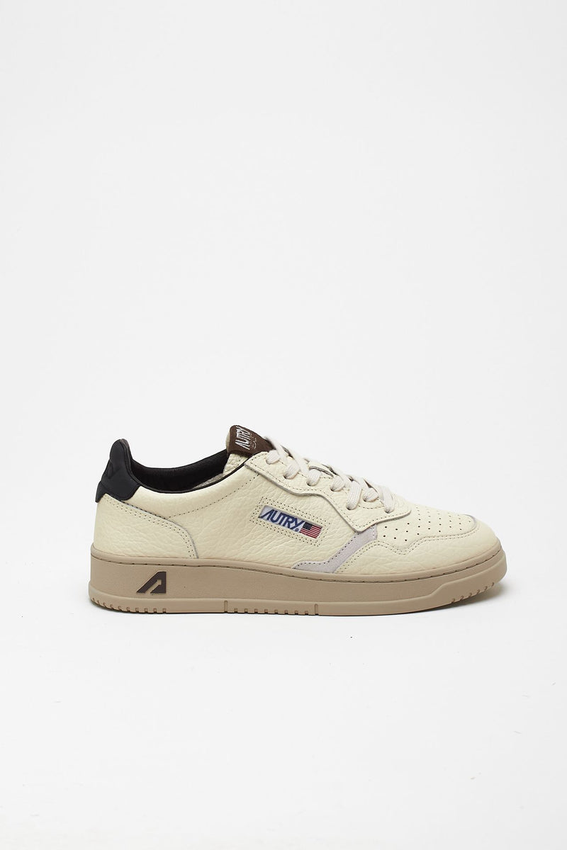 Sneakers MEDALIST LOW-AULM-LE15 in pelle martellata men Autry - 1