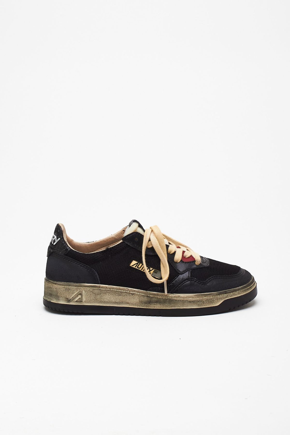 Sneakers SUPER VINTAGE-AULM-KH01 in pelle e mesh men Autry - 1