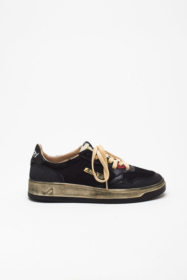 Sneakers SUPER VINTAGE-AULM-KH01 in pelle e mesh men Autry