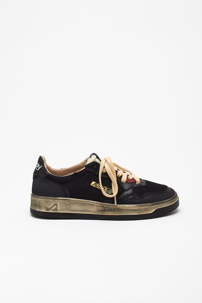 Sneakers SUPER VINTAGE-AULM-KH01 in pelle e mesh men Autry - 1