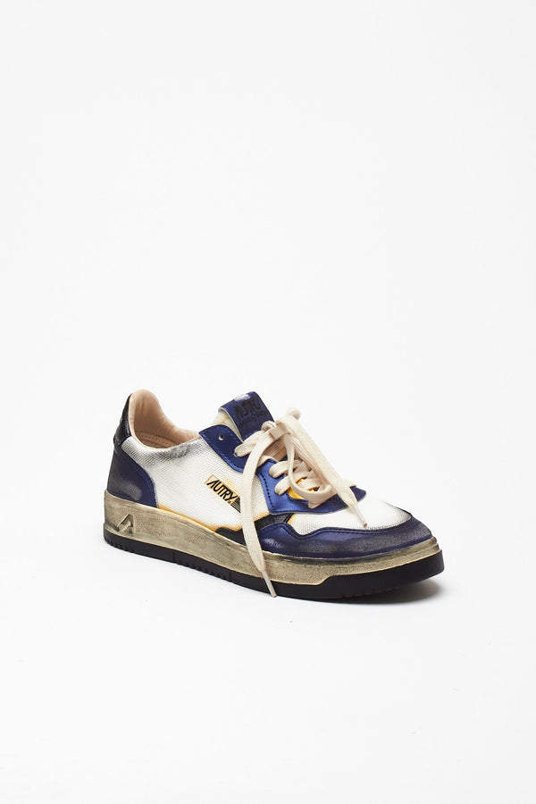 Sneakers SUPER VINTAGE-AULM-KH03 in pelle e mesh men Autry
