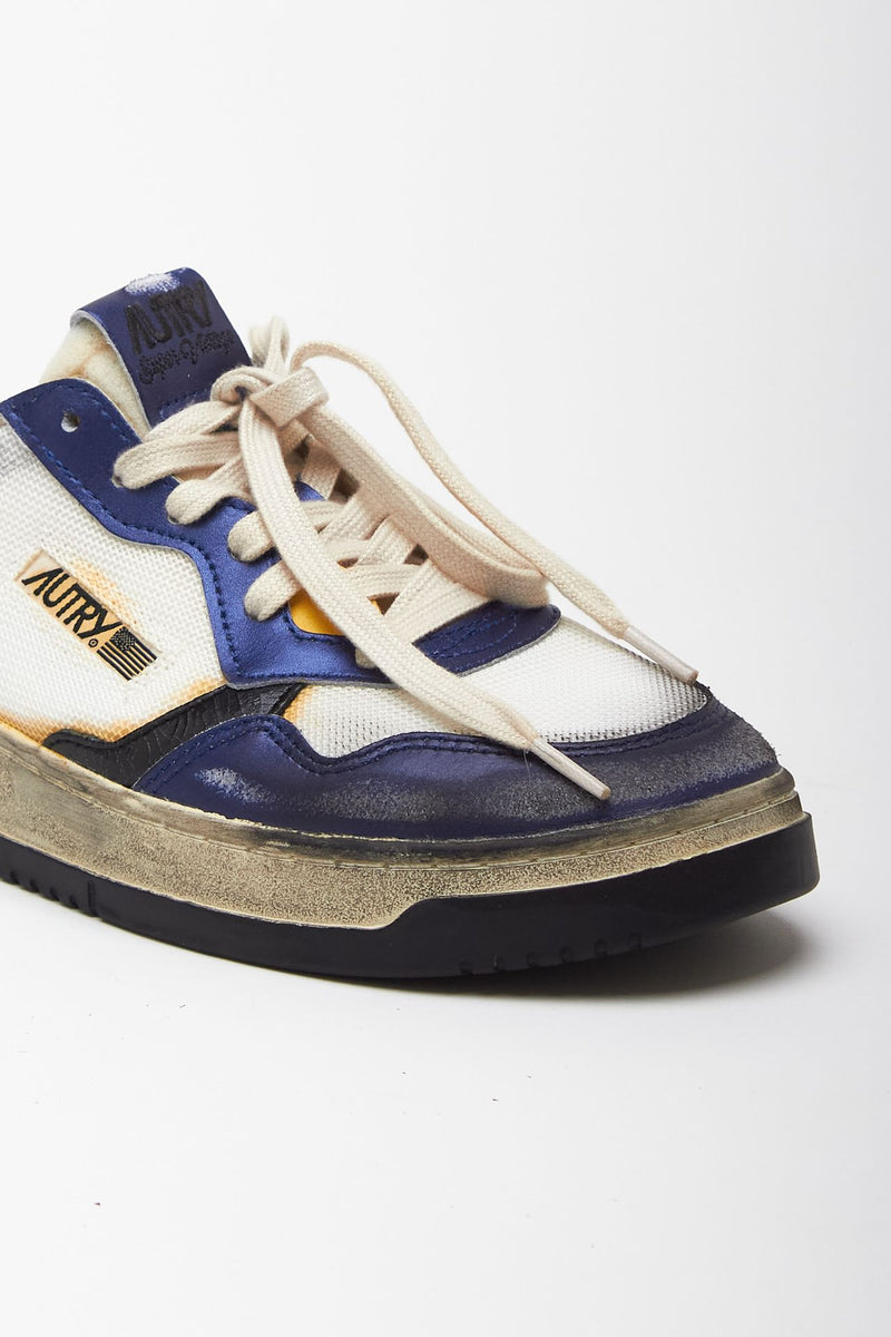 Sneakers SUPER VINTAGE-AULM-KH03 in pelle e mesh men Autry - 5