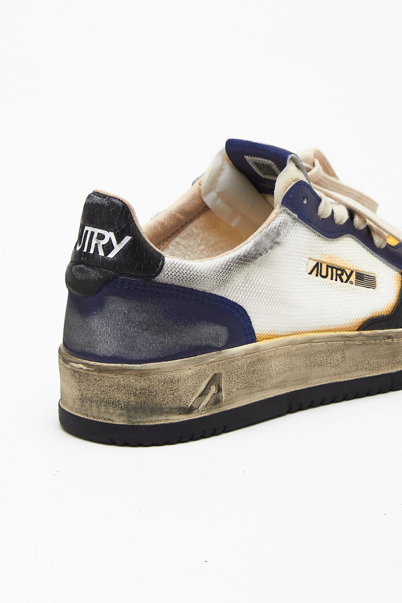 Sneakers SUPER VINTAGE-AULM-KH03 in pelle e mesh men Autry - 7