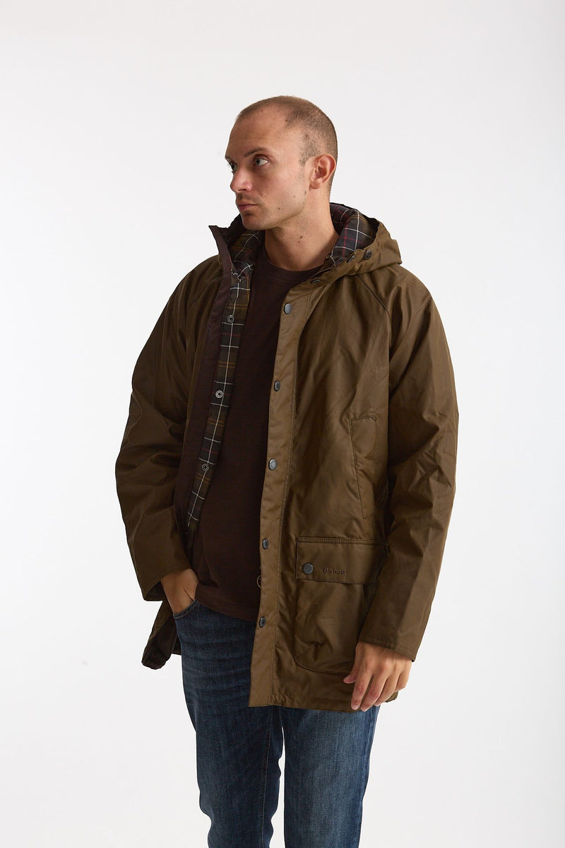 Parka BEDALE WAX PARKA in cotone cerato brown men Barbour - 1
